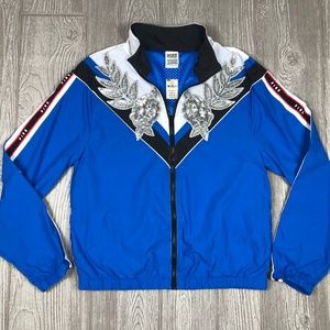 VS Pink Anorak Windbreaker Jacket Bling XS